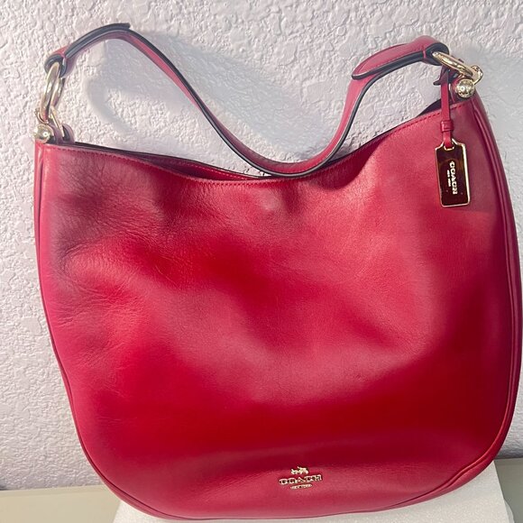 Coach Nomad Hobo 36026 Glovetanned Leather Shoulder Bag Purse Authenticated READ - Picture 10 of 16